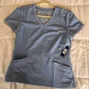 Jaanuu Chambray Scub Top